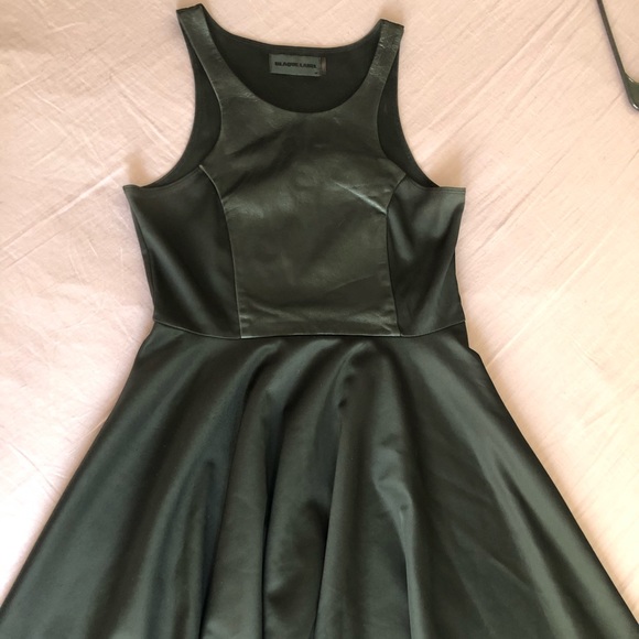 Blaque Label Dresses & Skirts - Black Pleather Bodice Mini Dress